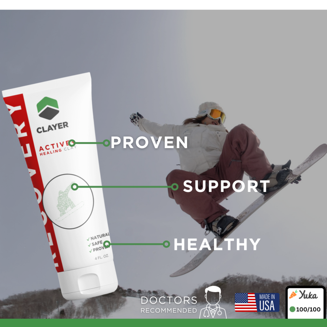 CLAYER Active Healing Clay Snowboarding Ad