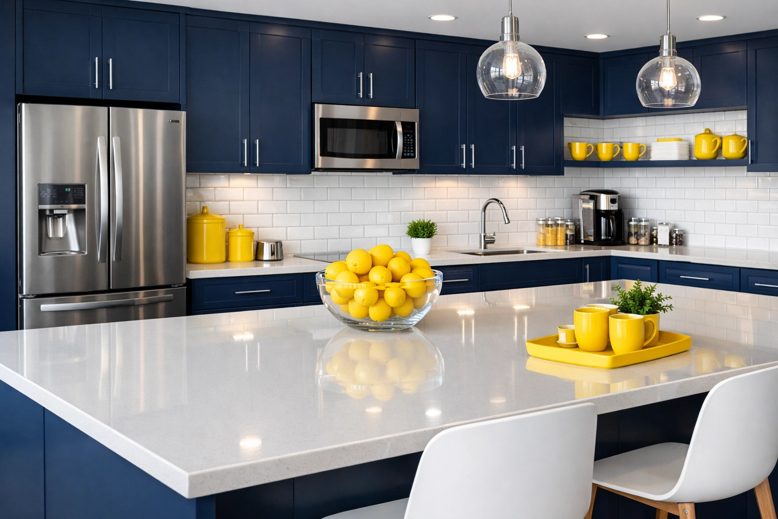 Immaculately clean office kitchenette and breakroom highlighting the quality of commercial cleaning Boston.