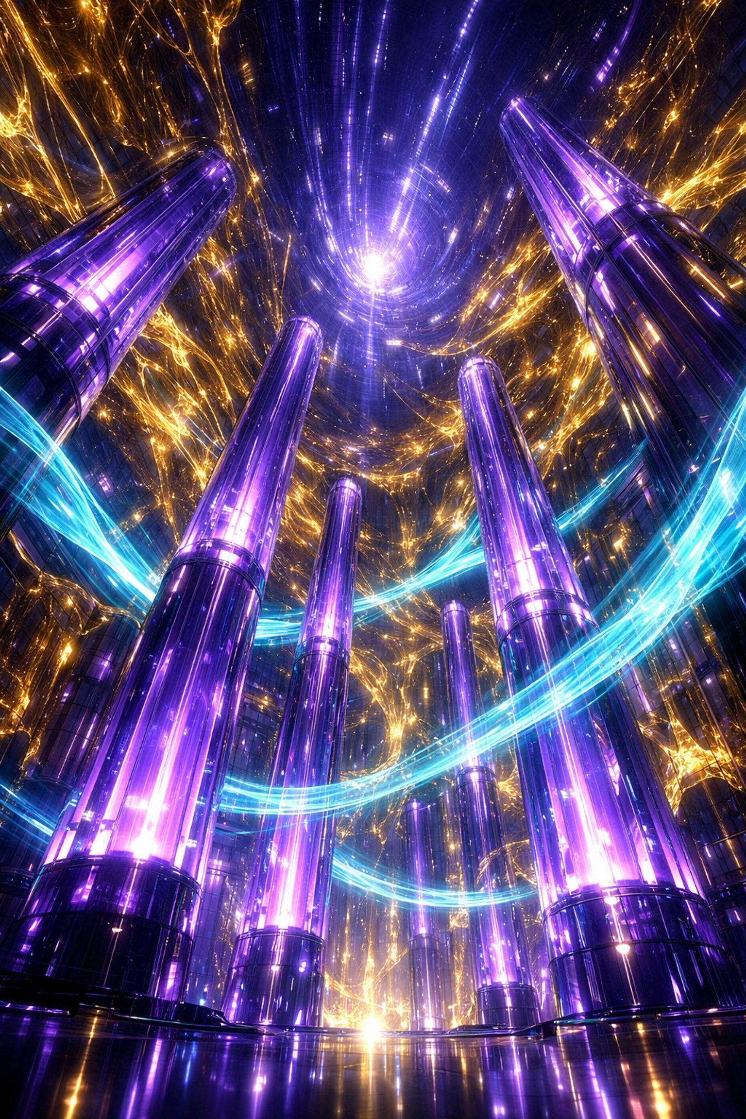 Futuristic AI data center infrastructure representing the $4 billion Q1 rebound in Indian tech.