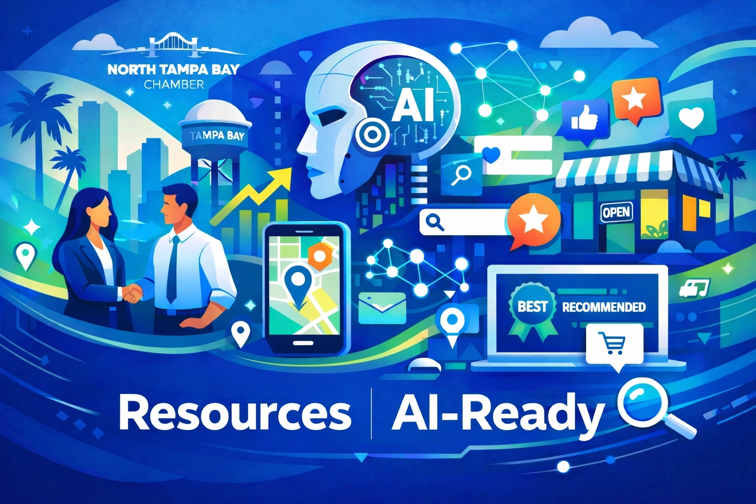 Shark Branding Solutions partners with North Tampa Bay Chamber to future-proof local business