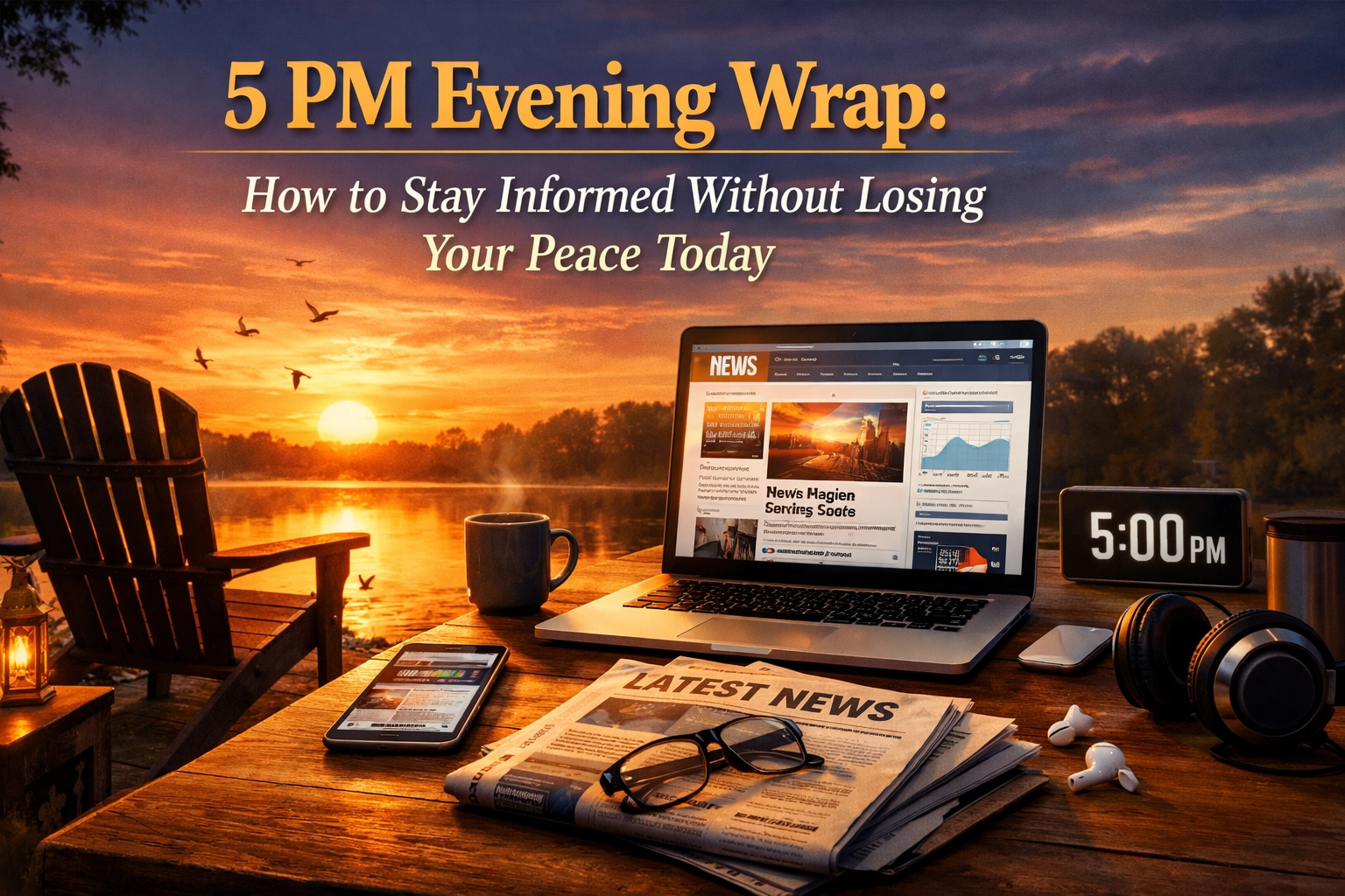[HERO] 5 PM Evening Wrap: How to Stay Informed Without Losing Your Peace Today