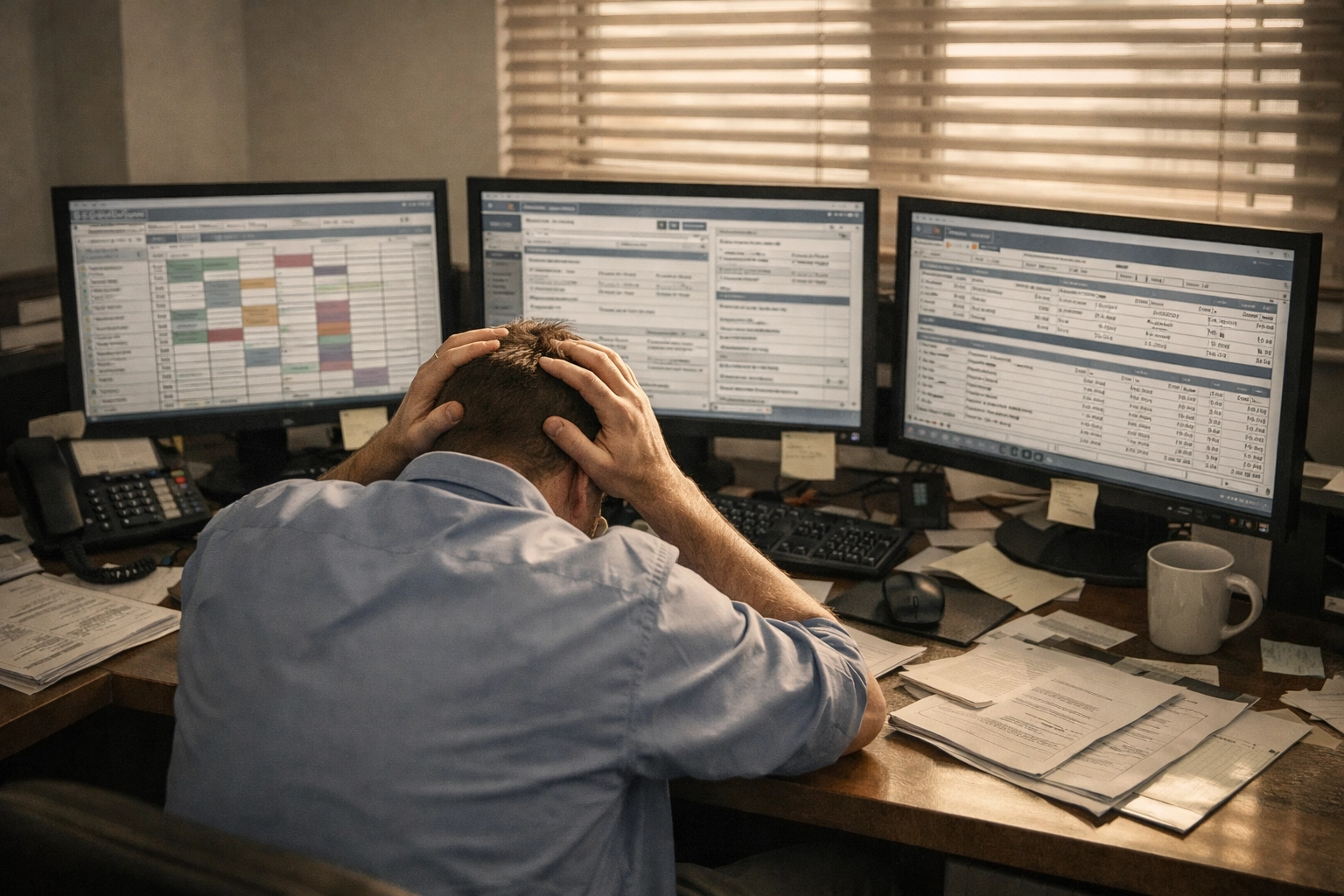 The "Invisible" Leaks Draining Your Practice's Efficiency Healthcare administrator managing multiple disconnected practice management systems and manual workflows