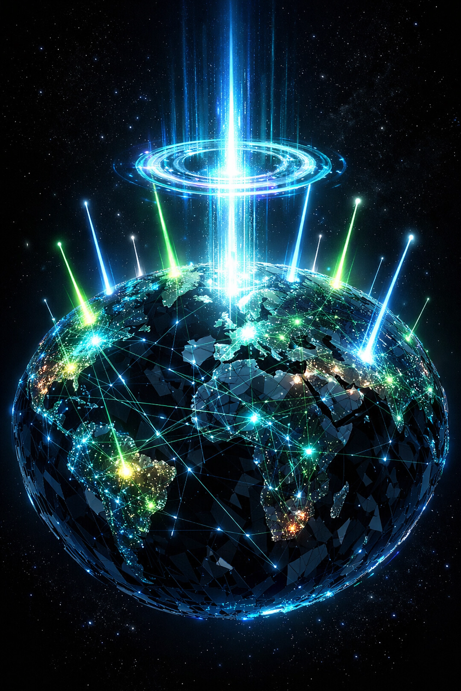 Global network globe representing a data-driven meritocracy and readiness scores.