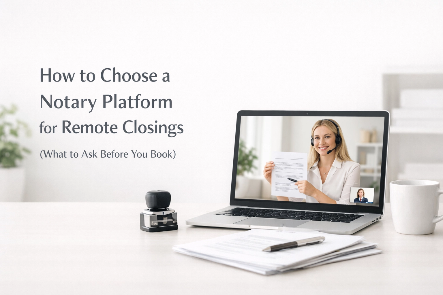 [HERO] How to Choose a Notary Platform for Remote Closings (What to Ask Before You Book)