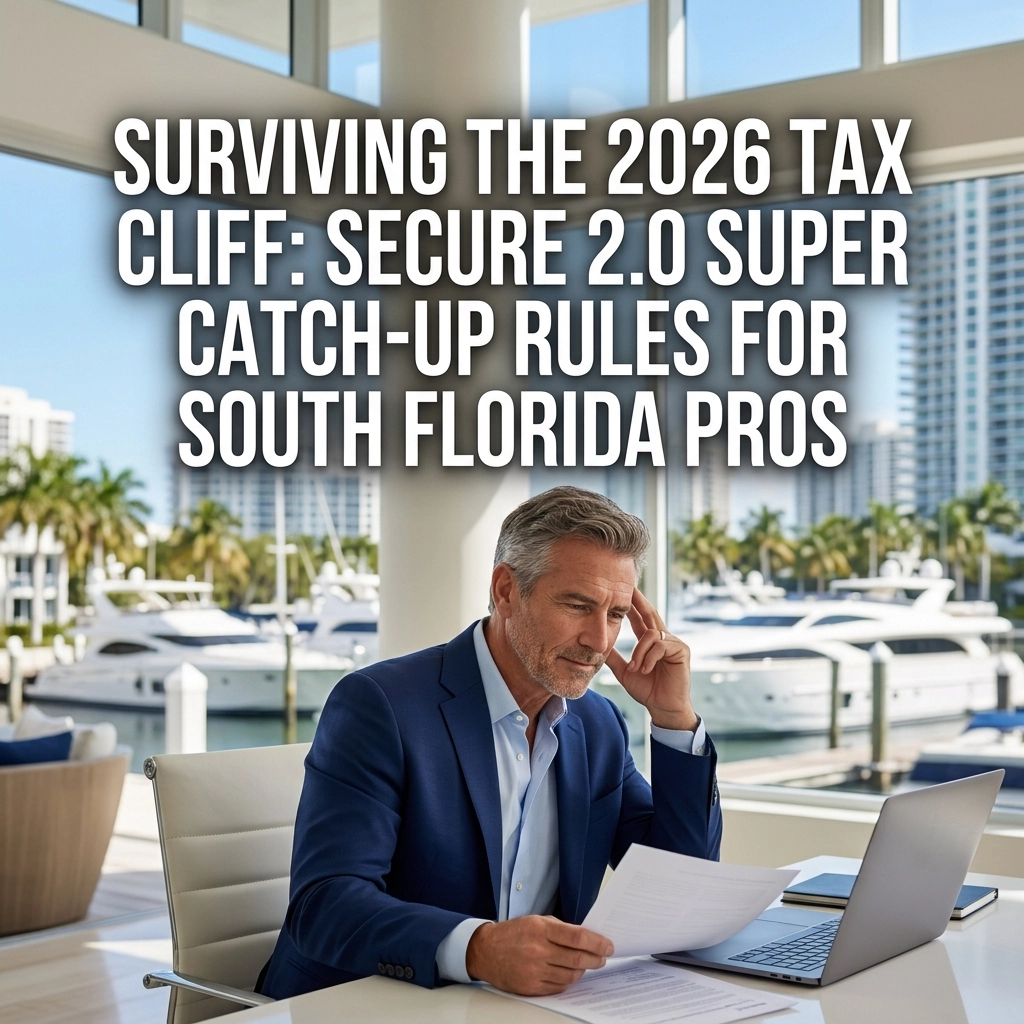 [HERO] Surviving the 2026 Tax Cliff: SECURE 2.0 Super Catch-Up Rules for South Florida Pros