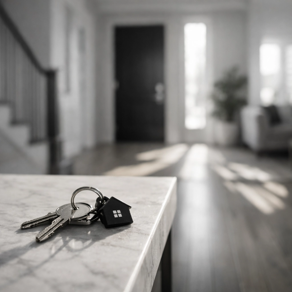 Keys on a table in a South Carolina home, highlighting the need for a residential background check.