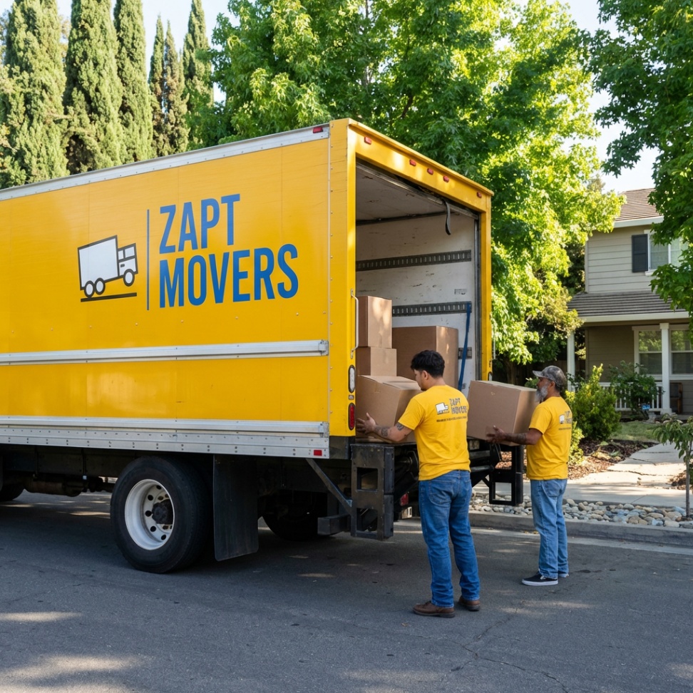 Zapt Movers Team Loading Truck