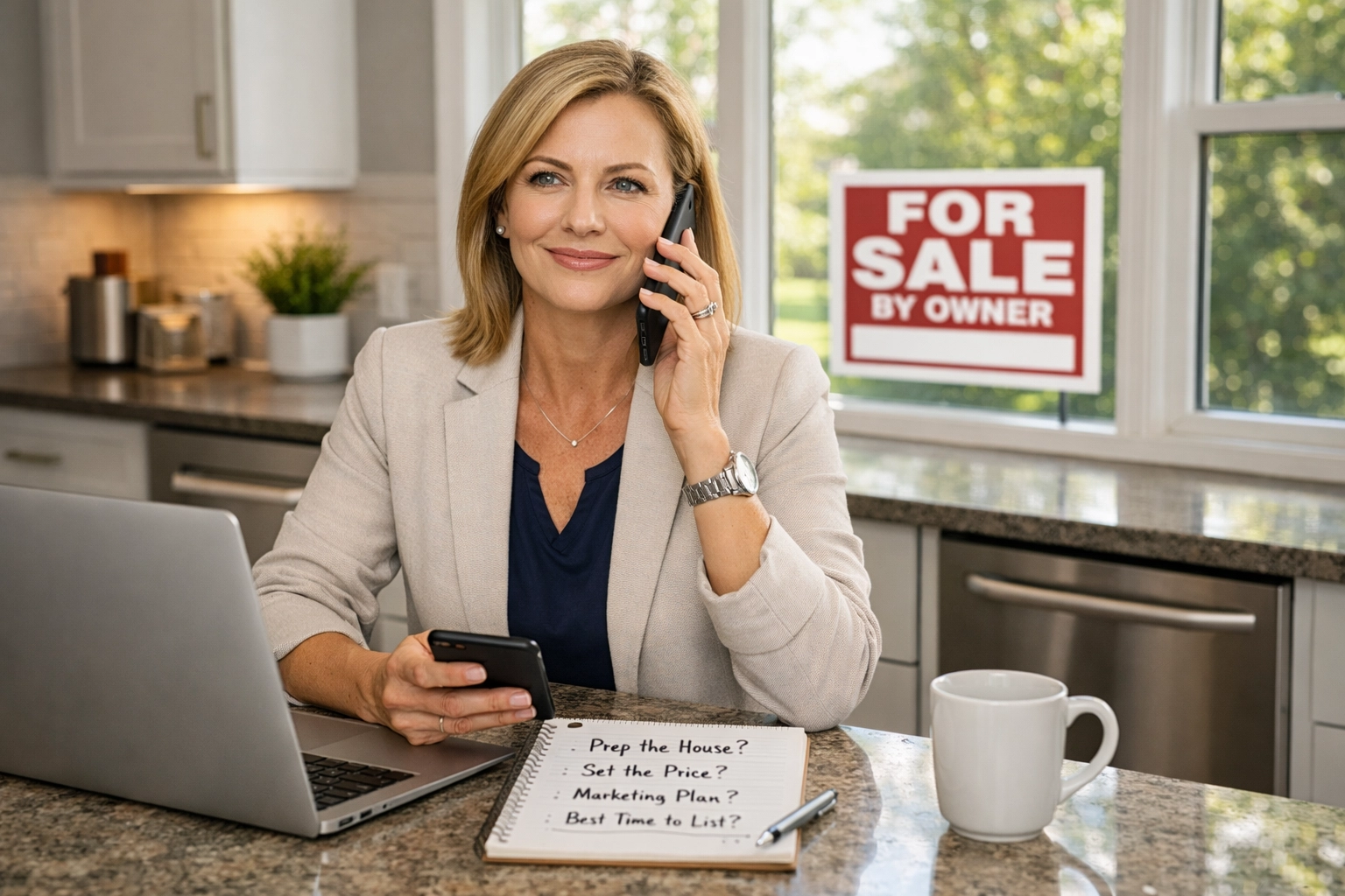 FSBO home seller vetting potential buyers by phone using pre-qualification questions