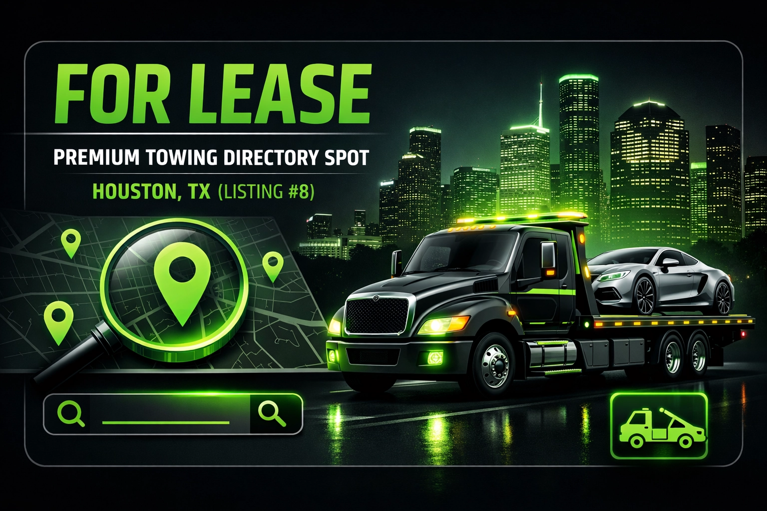 [HERO] For Lease: Premium Towing Directory Spot - Houston, TX (Listing #8)