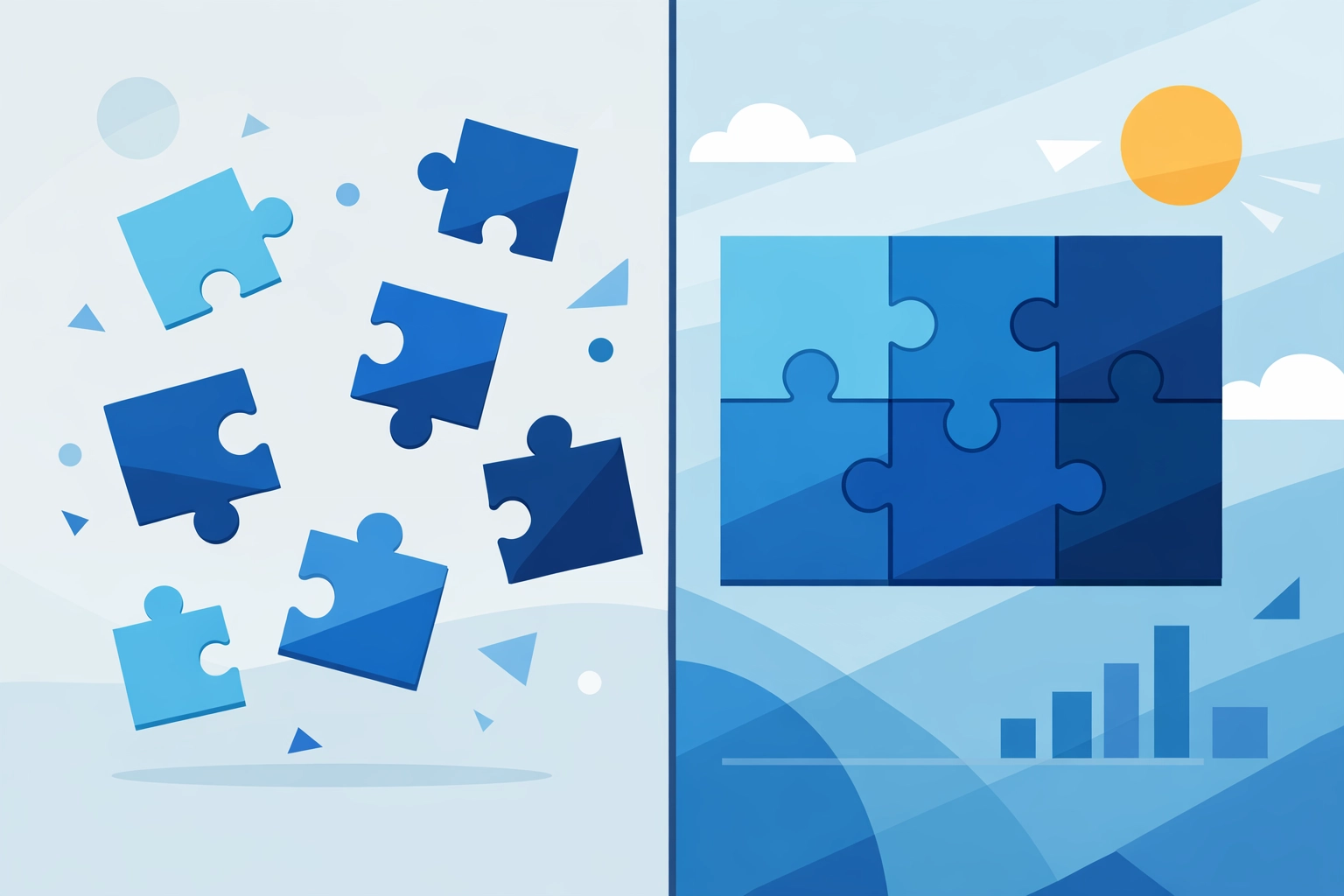 Key components of user journey mapping coming together to form complete customer experience