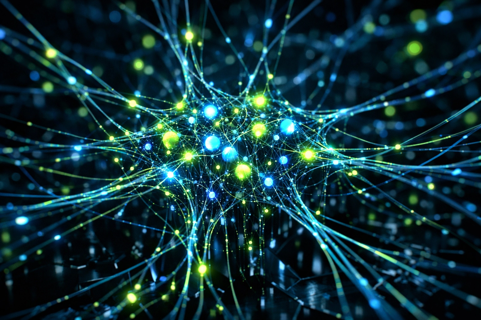 Advanced AI neural network representing semantic search and ATS resume optimization technology.