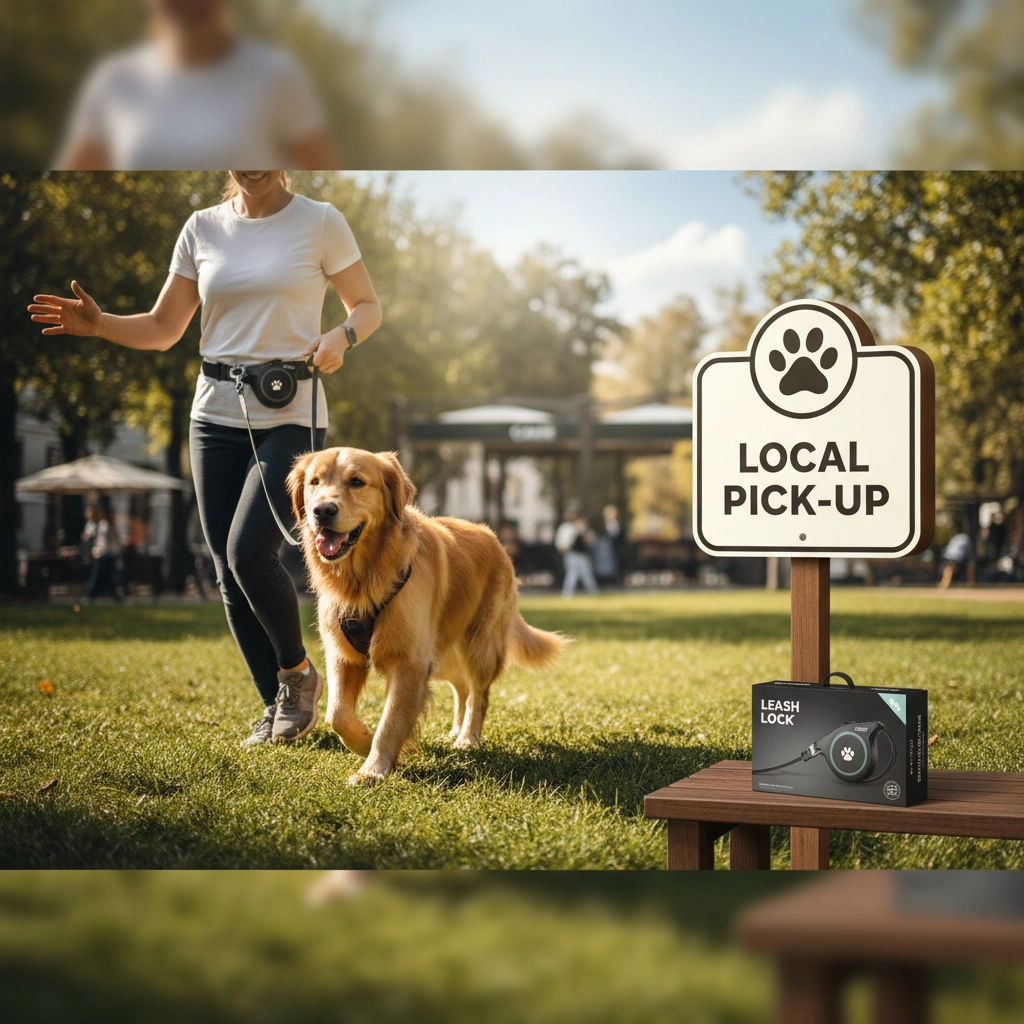 Leash Lock: Hands-Free Retractable Dog Leash Now Available for Convenient Local Pick-Up!