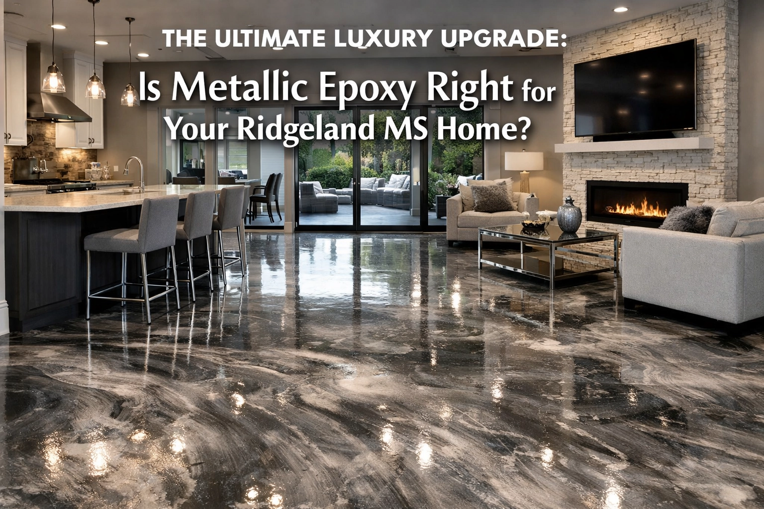 [HERO] The Ultimate Luxury Upgrade: Is Metallic Epoxy Right for Your Ridgeland MS Home?