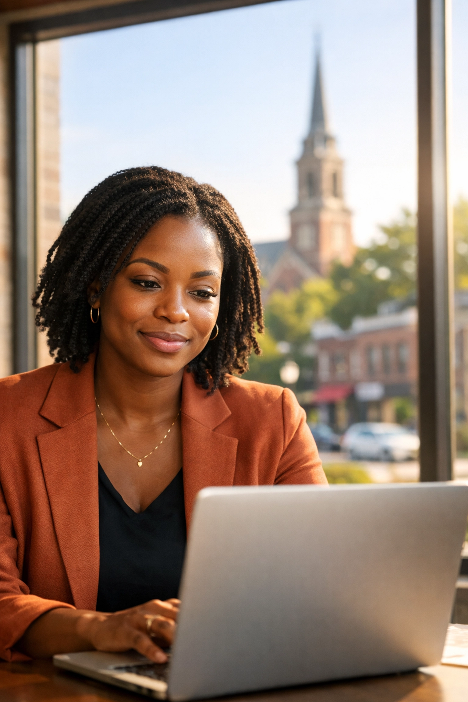 Black leader using digital tools for global Black communities and African diaspora development.