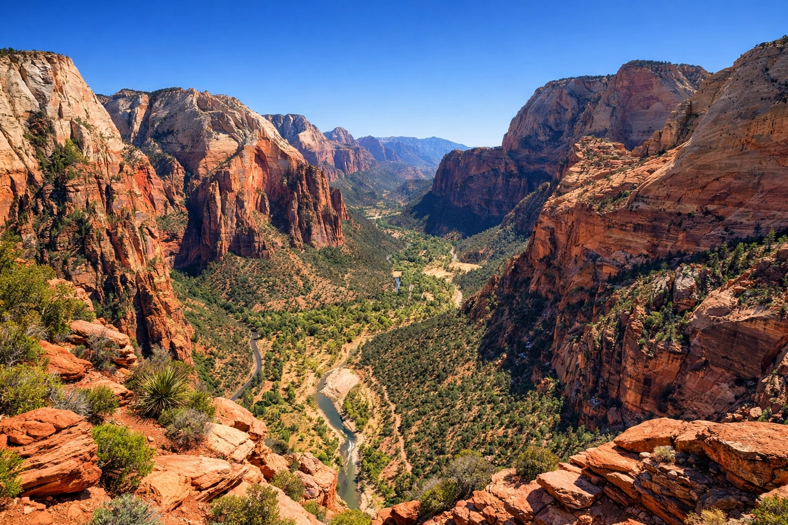 Vibrant Zion National Park landscape optimized for fast website loading speeds and SEO.