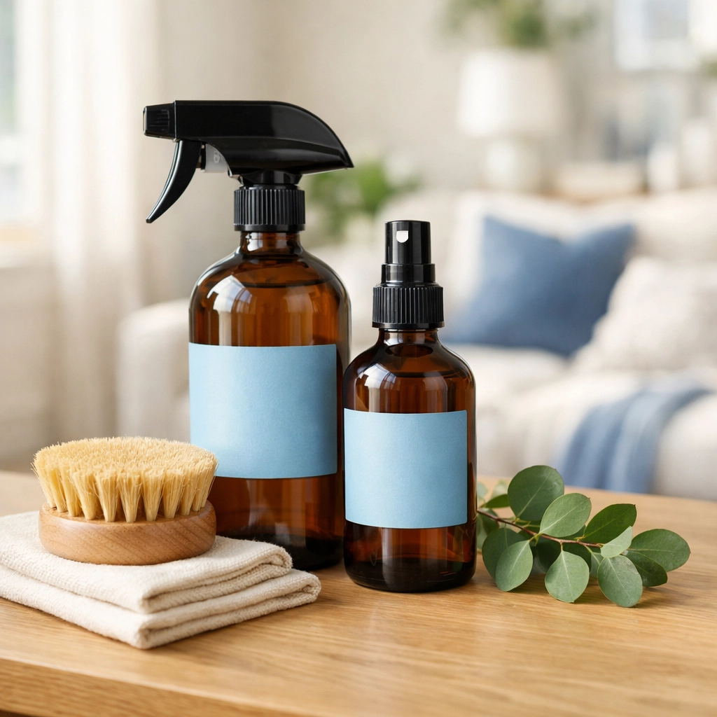 Eco-friendly supplies used for luxury residential cleaning Massachusetts in high-end Dover estates.