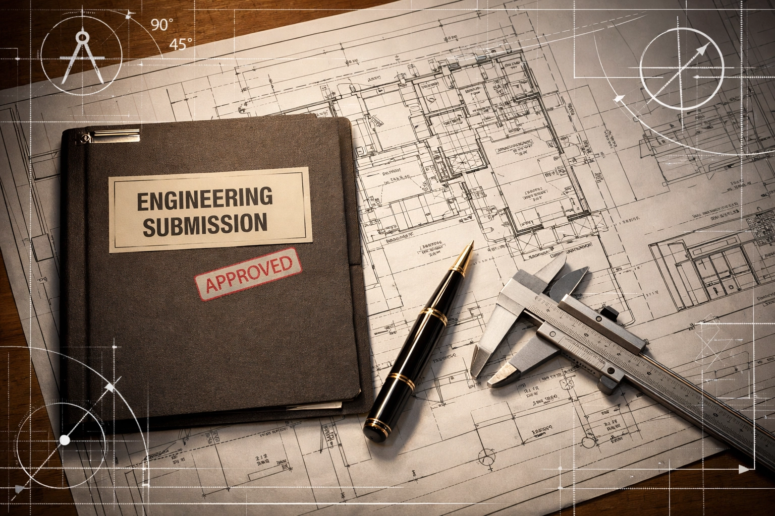 Finalized civil engineering submission documents and site plans ready for Ontario municipal permit approval.