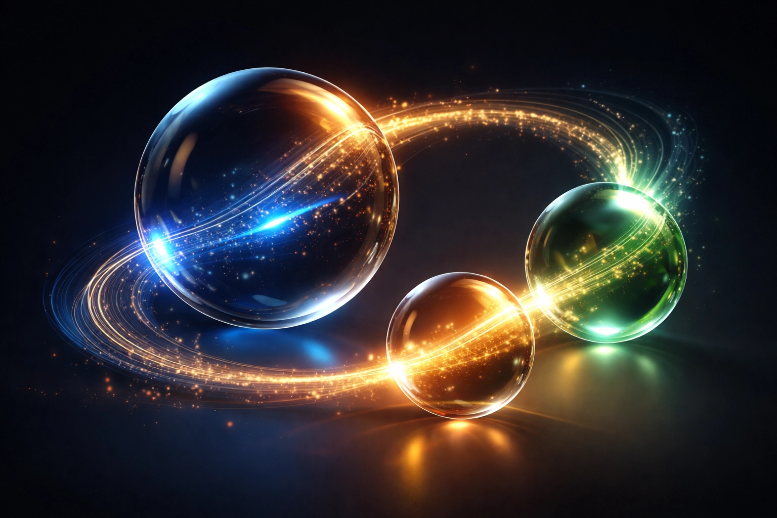 Abstract visualization of dynamic asset allocation and portfolio rebalancing in a modern diversified investment strategy.