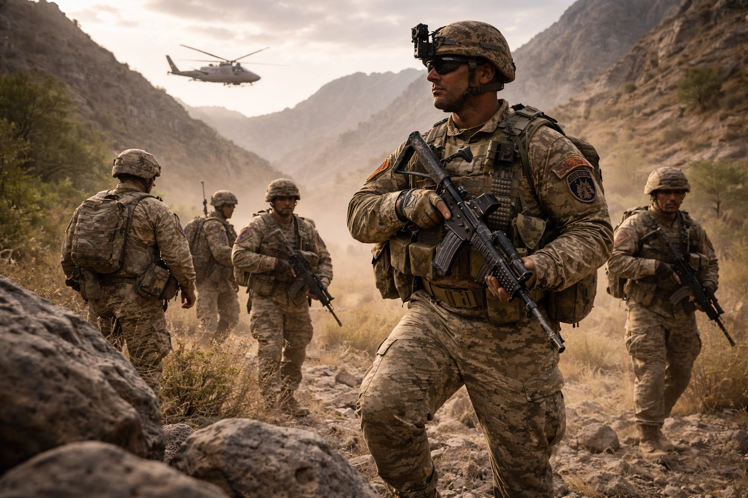 U.S. Army paratroopers from the 82nd Airborne Division in Afghanistan, highlighting Wes Moore's combat leadership