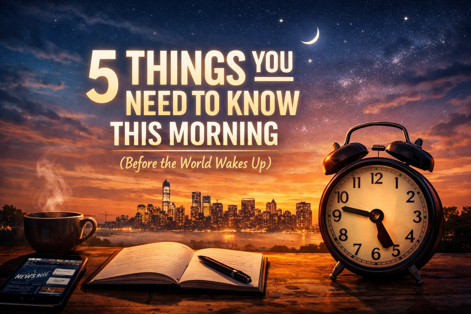 [HERO] 5 Things You Need to Know This Morning (Before the World Wakes Up)