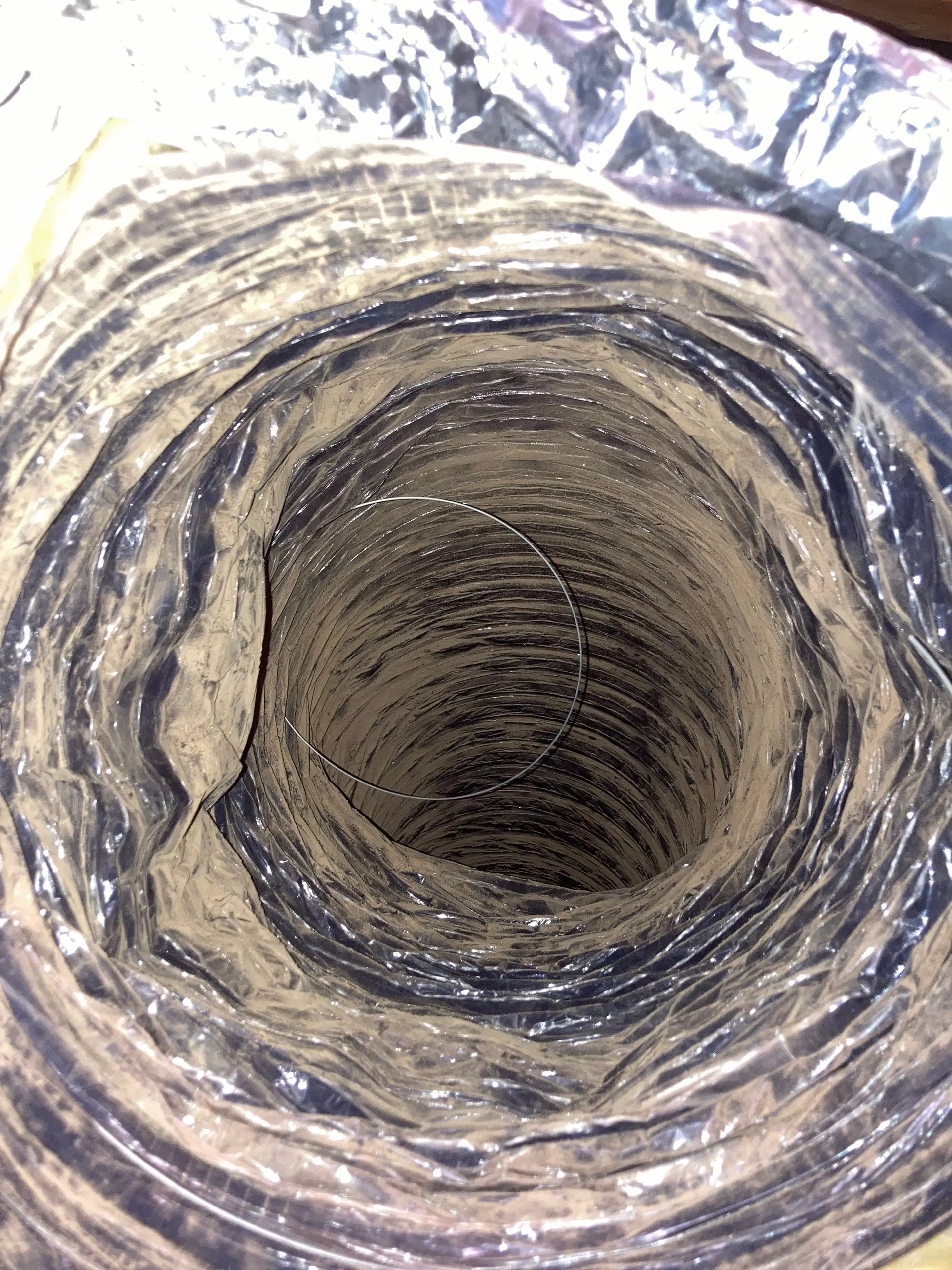 Clean air duct closeup