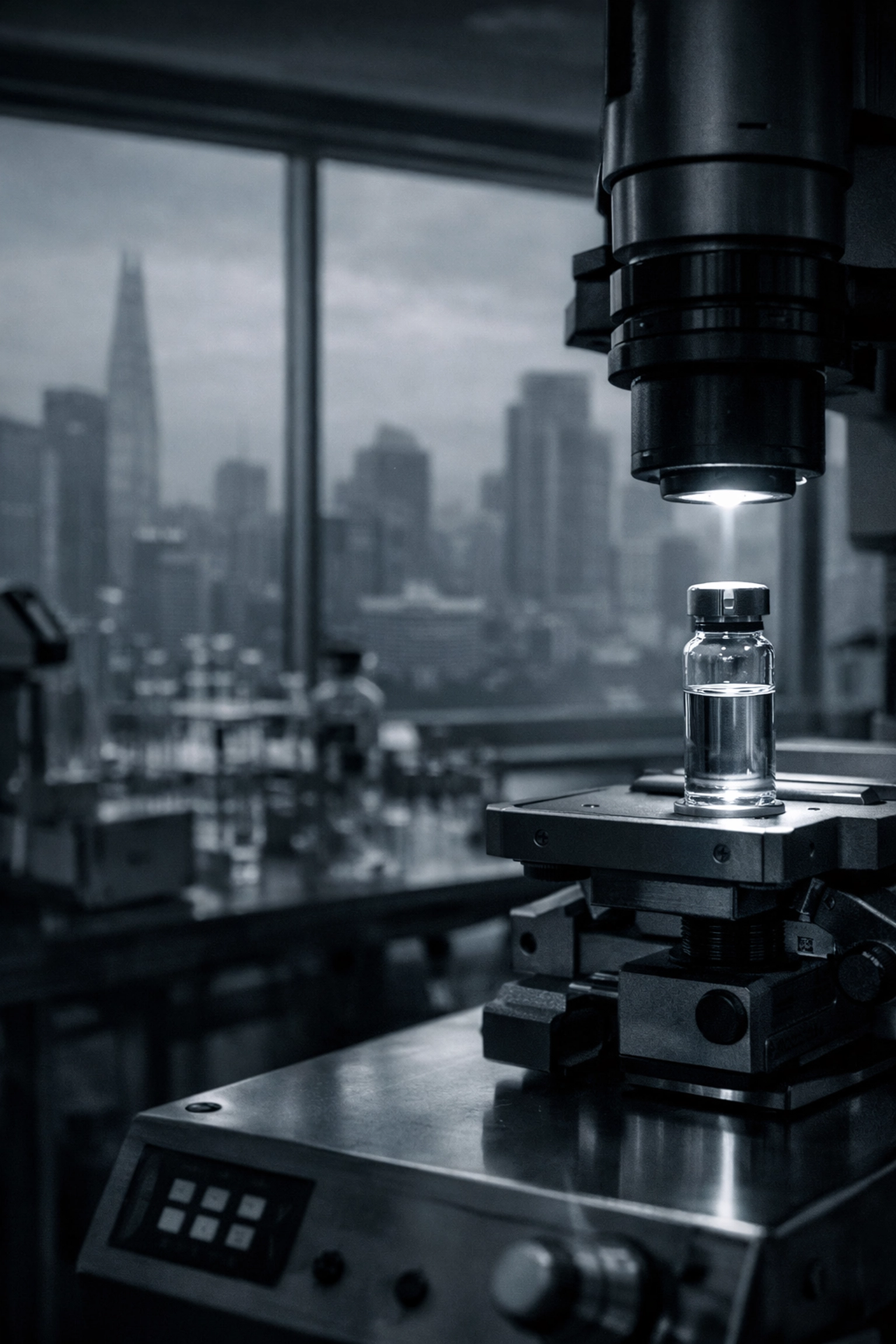 Clinical skincare research laboratory in Seoul showcasing IOPE's advanced skincare technology and innovation.