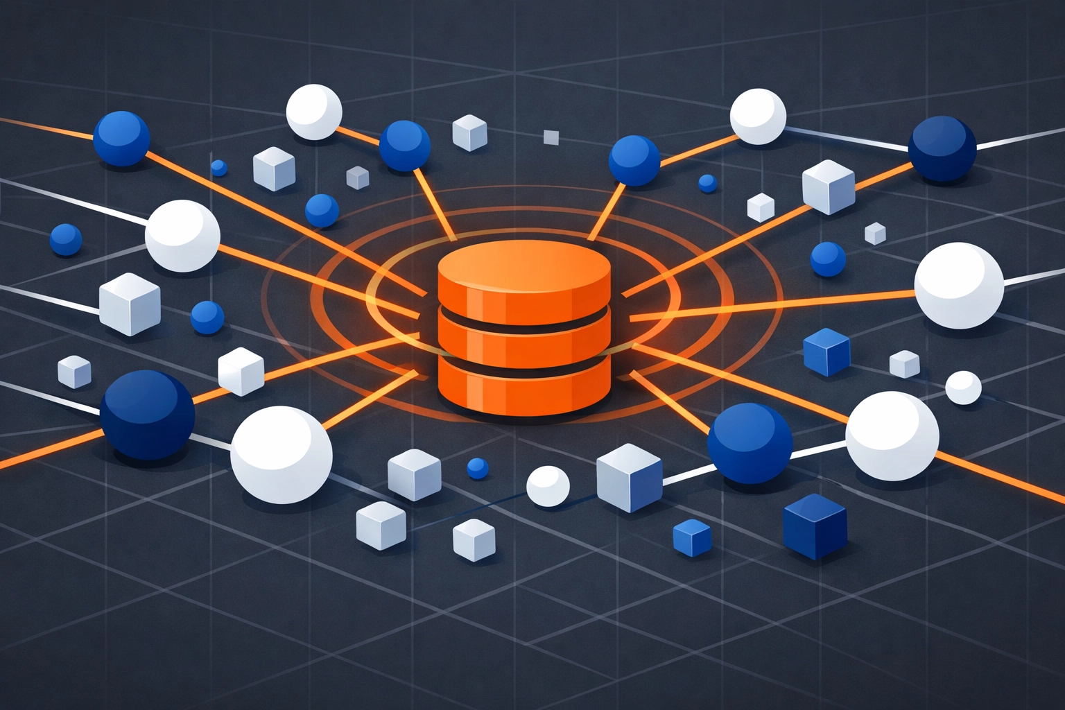 Digital illustration showing global content delivery and AWS cloud storage for faster website media.