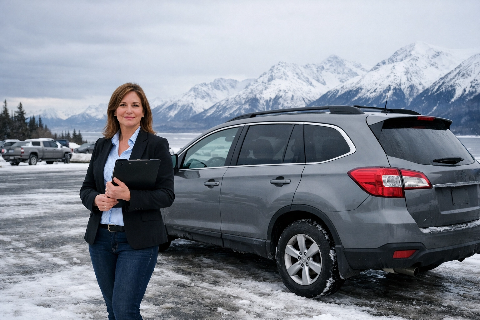 Alaska employee with personal vehicle ready for business errands