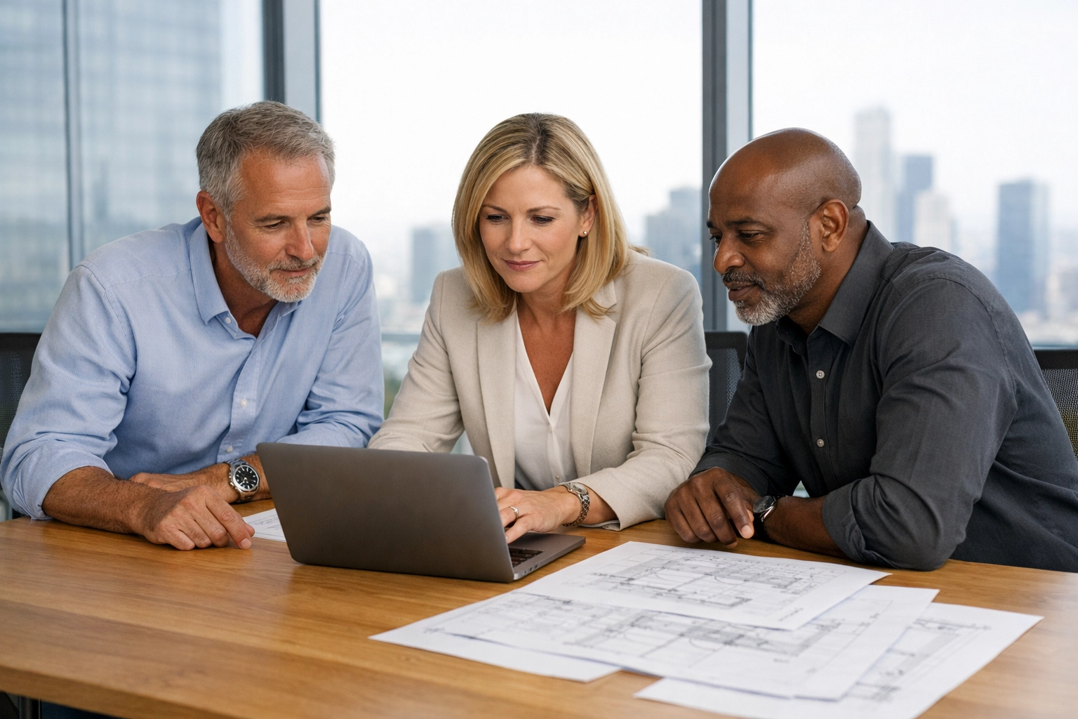 Professional business executives collaborating on strategic consulting and corporate solutions with Dakdan Worldwide.