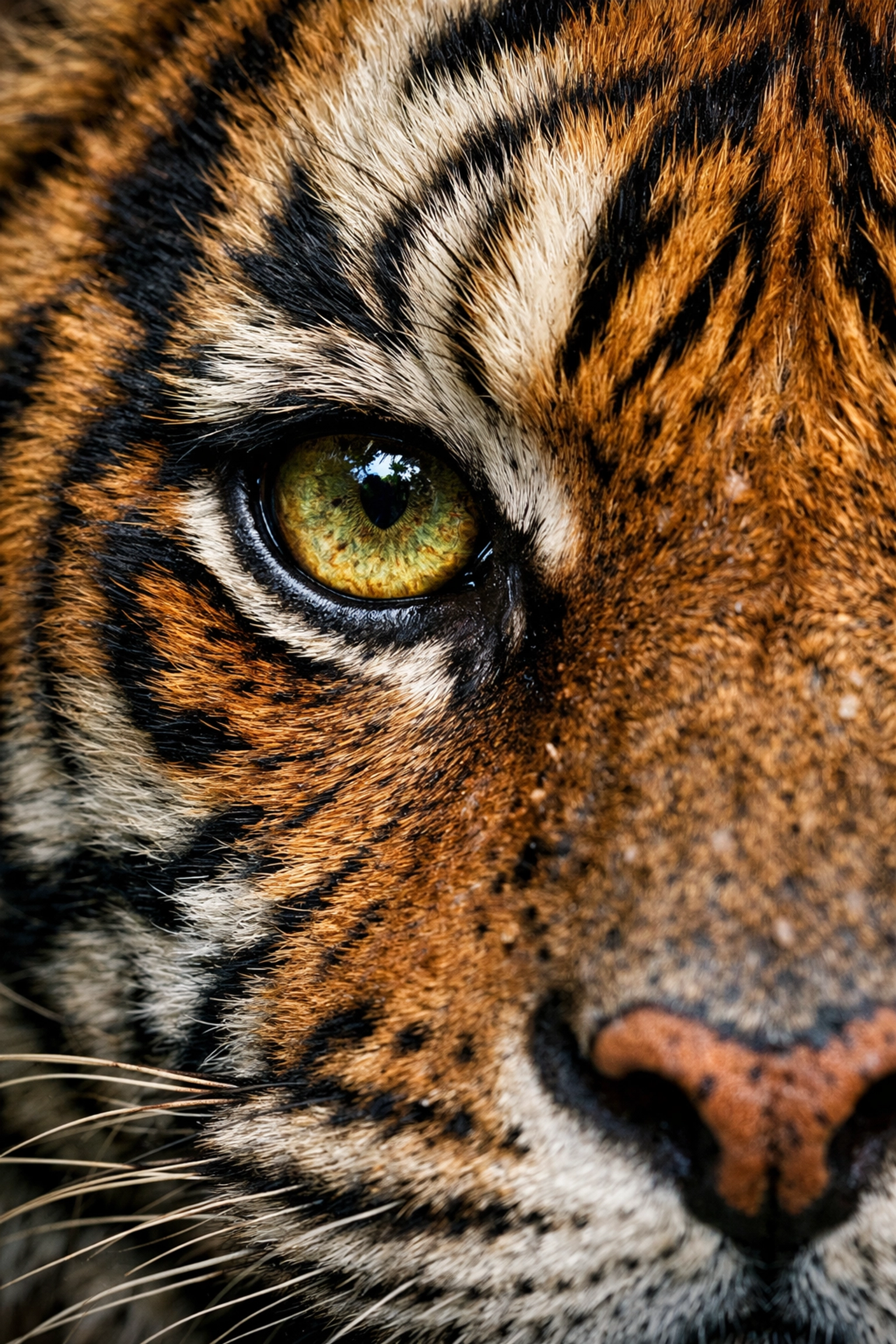 Close-up professional stock photo of a Sumatran tiger highlighting high-quality animal media.