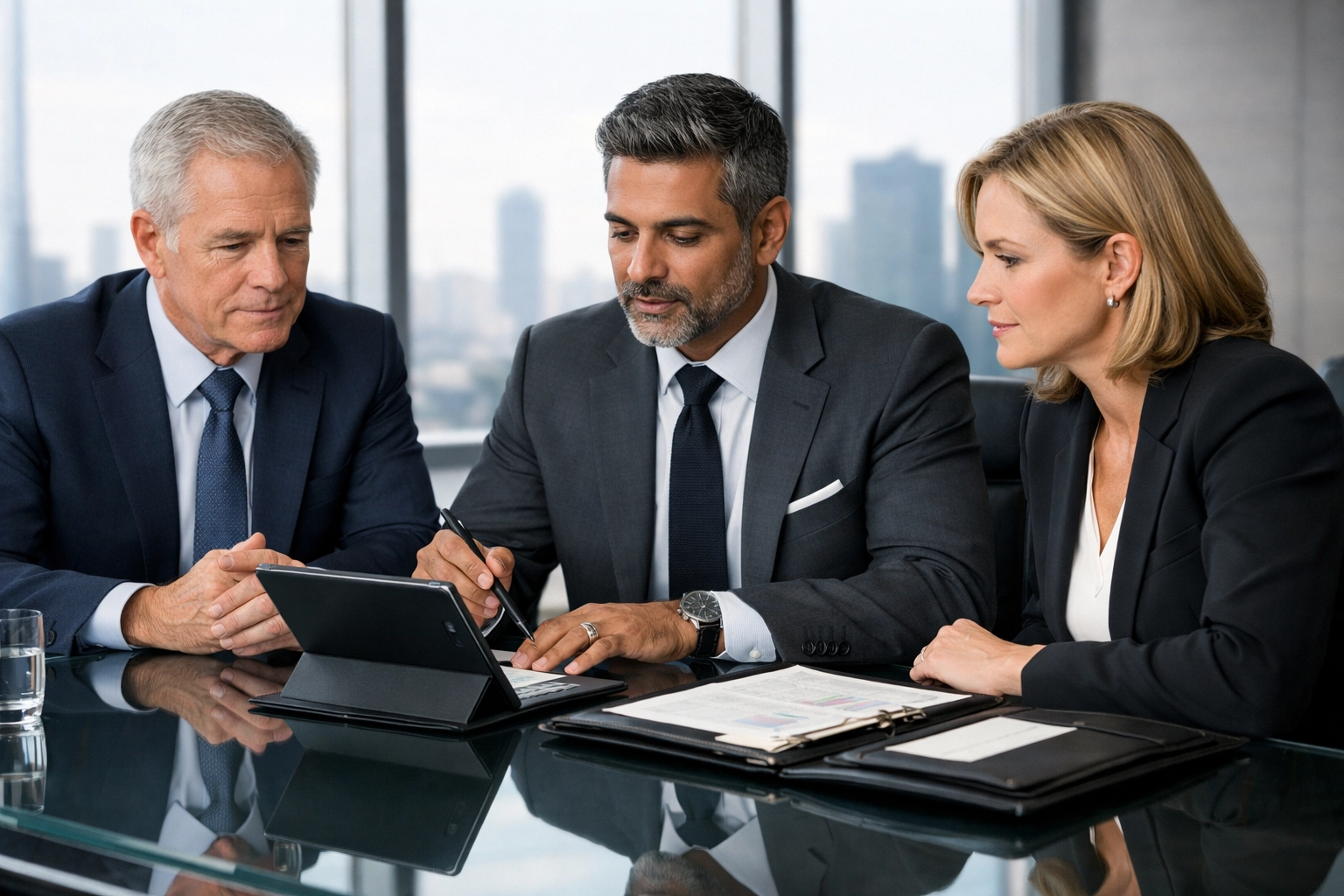 Corporate directors meeting to discuss SIA ACS accreditation and mandatory director licensing.