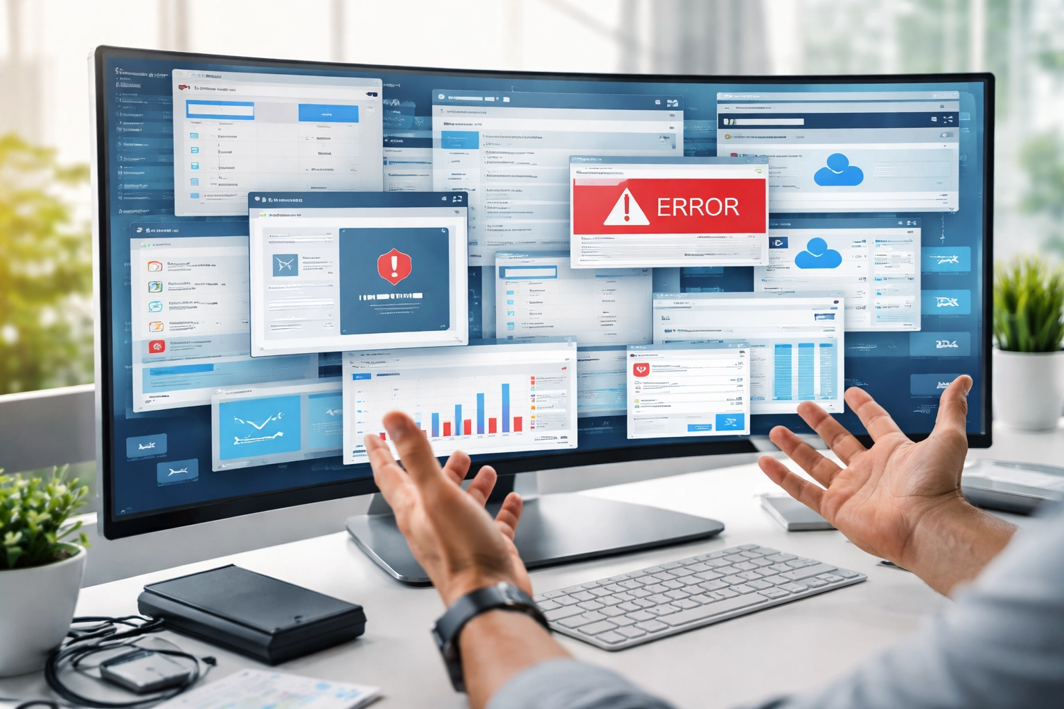 Overwhelmed IT professional reacts to cluttered ServiceNow portal environment before Xanadu release improvements