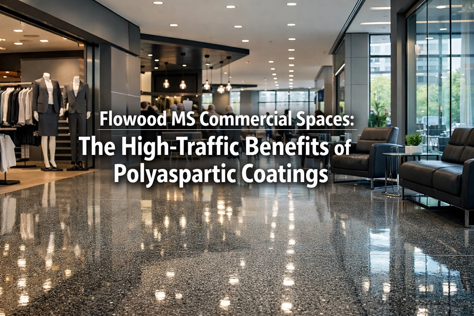 [HERO] Flowood MS Commercial Spaces: The High-Traffic Benefits of Polyaspartic Coatings