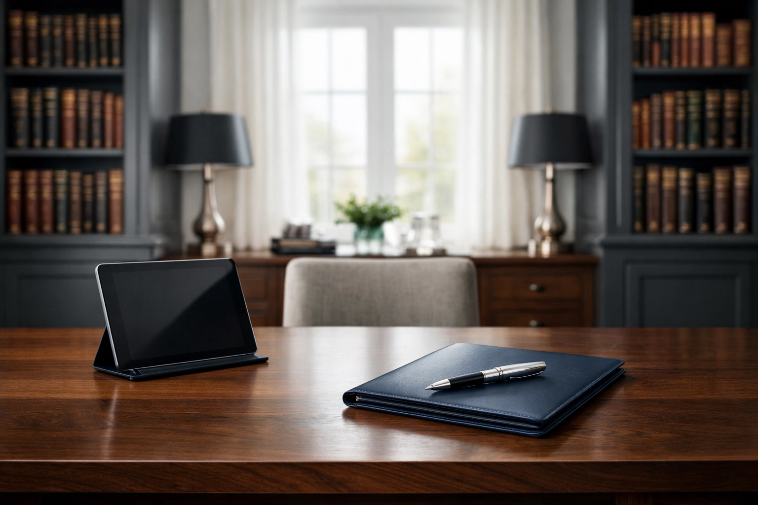 Professional home office setup representing financial planning for an Ontario house down payment.