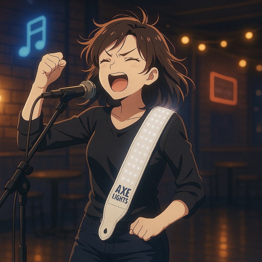 AXE LIGHTS Guitar Strap Performance