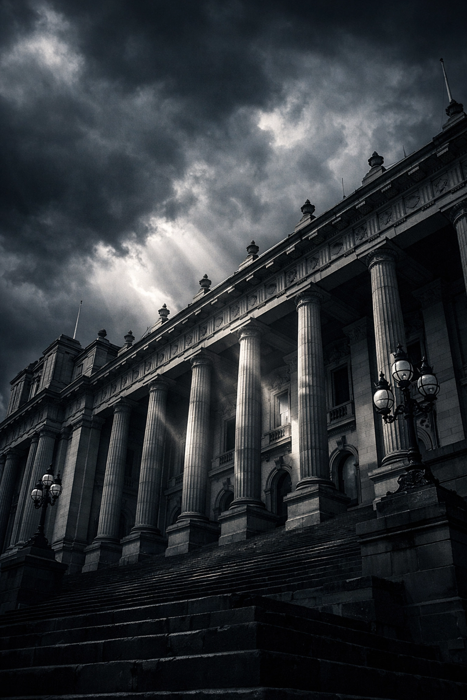 Victorian Parliament House in Melbourne representing policy impact on the property market and values.