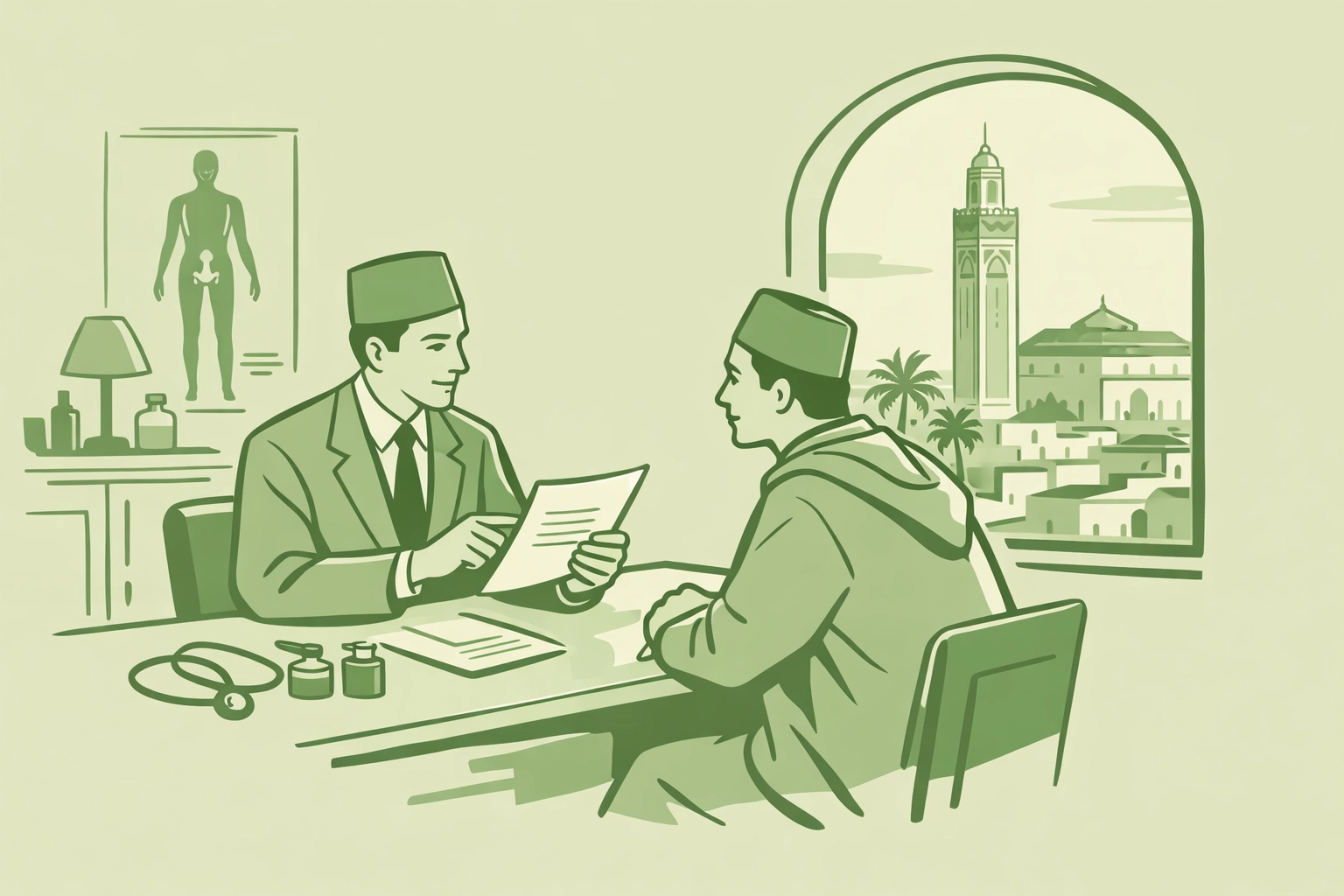 Historic 1960 gender reassignment surgery consultation in Casablanca Morocco