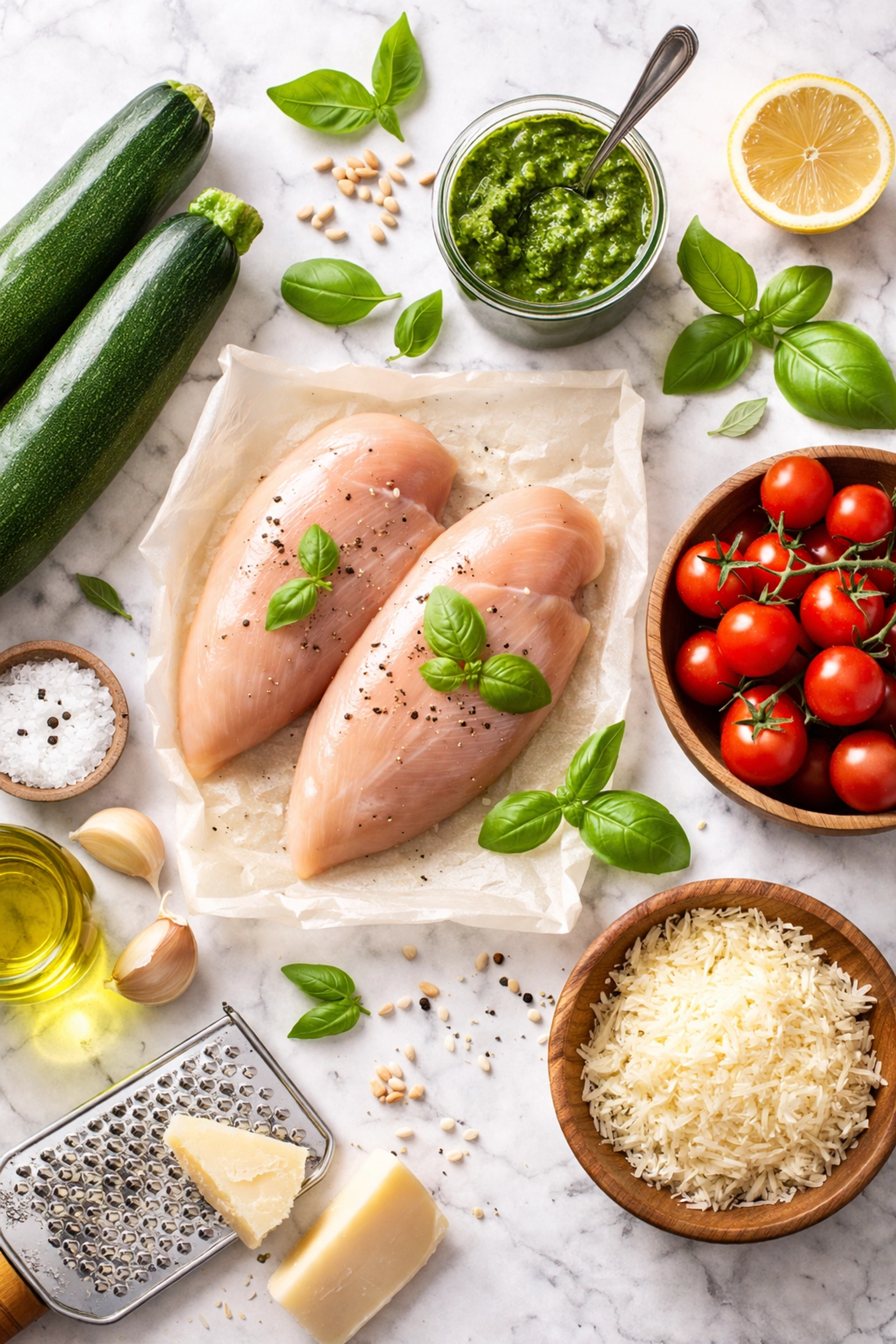 Pesto chicken ingredients
