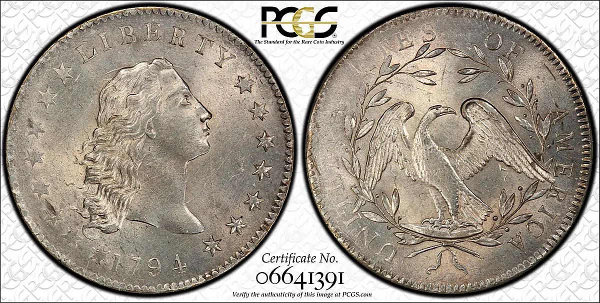 1794 Flowing Hair Silver Dollar