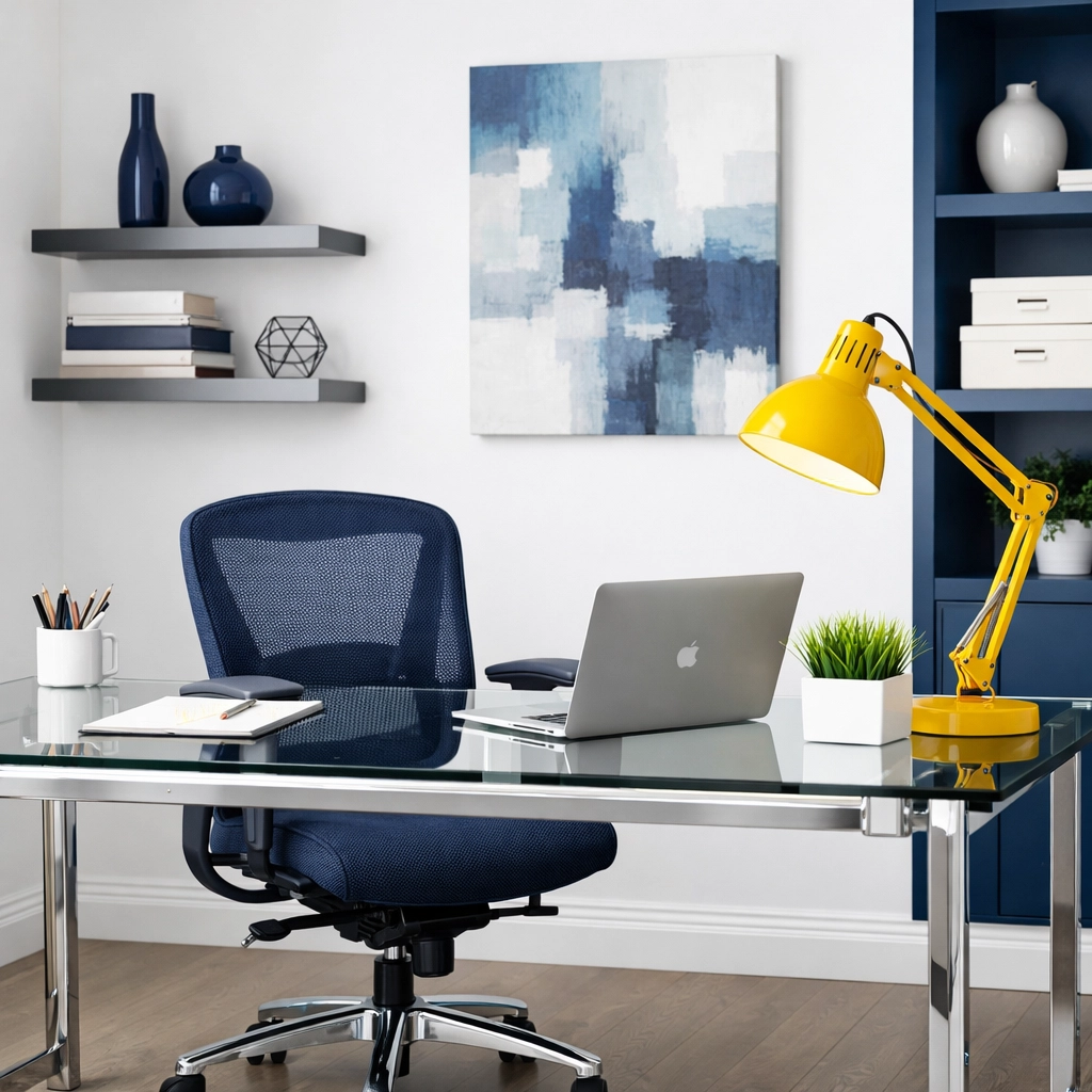 Professionally sanitized home office in Lexington ready for productive work after a move-in cleaning.