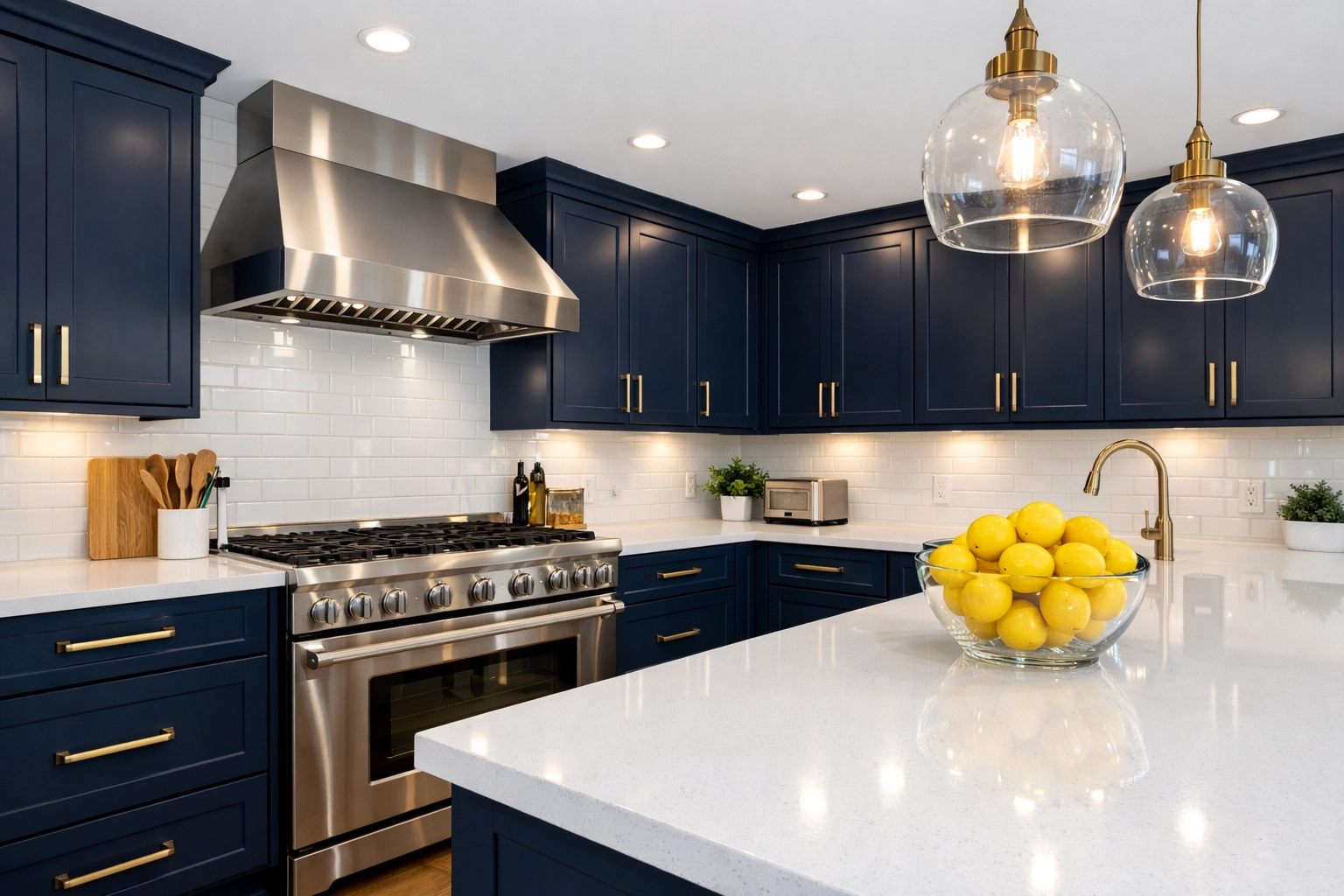 Sparkling modern kitchen with clean surfaces from residential cleaning in Leominster MA.