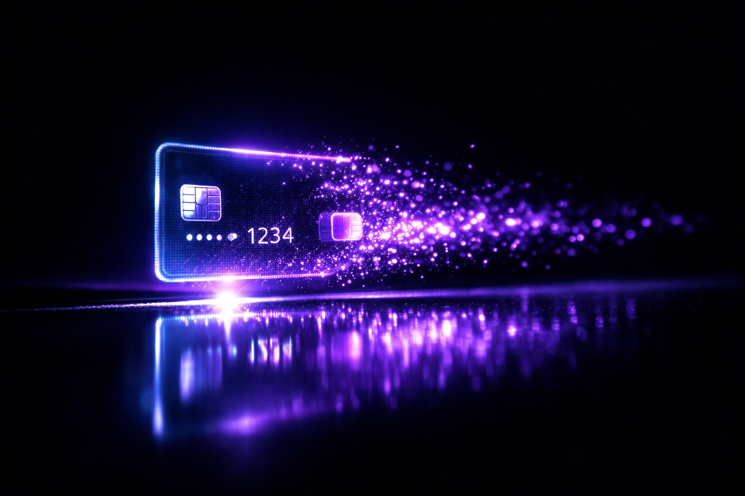 A futuristic holographic payment token representing seamless ecommerce website development dubai integrations.