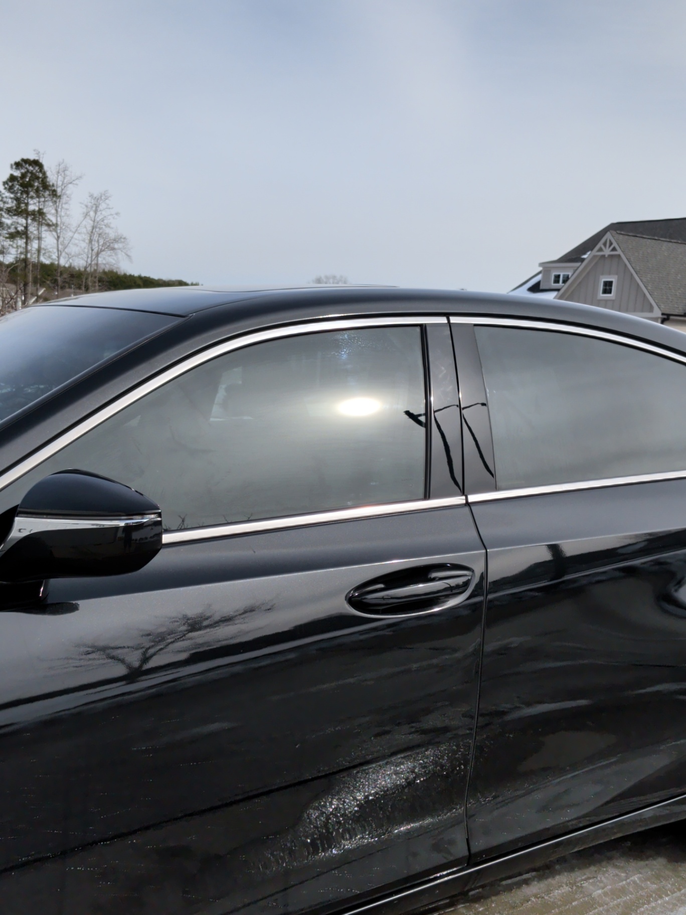 [IMAGE] Close-up of Black Lexus with Window Tint