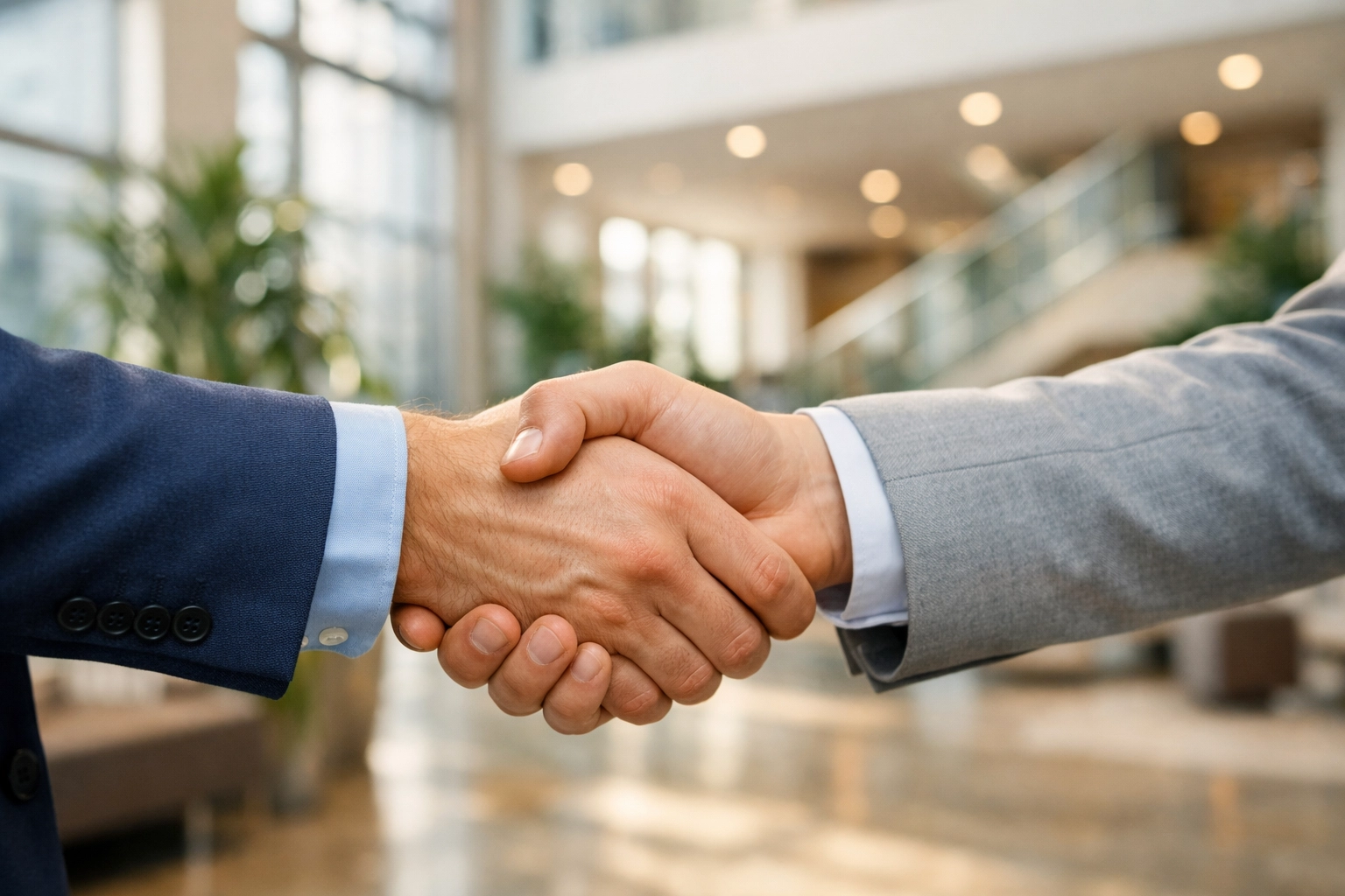 A professional handshake between business partners representing Dakdan Worldwide’s collaborative consulting approach.
