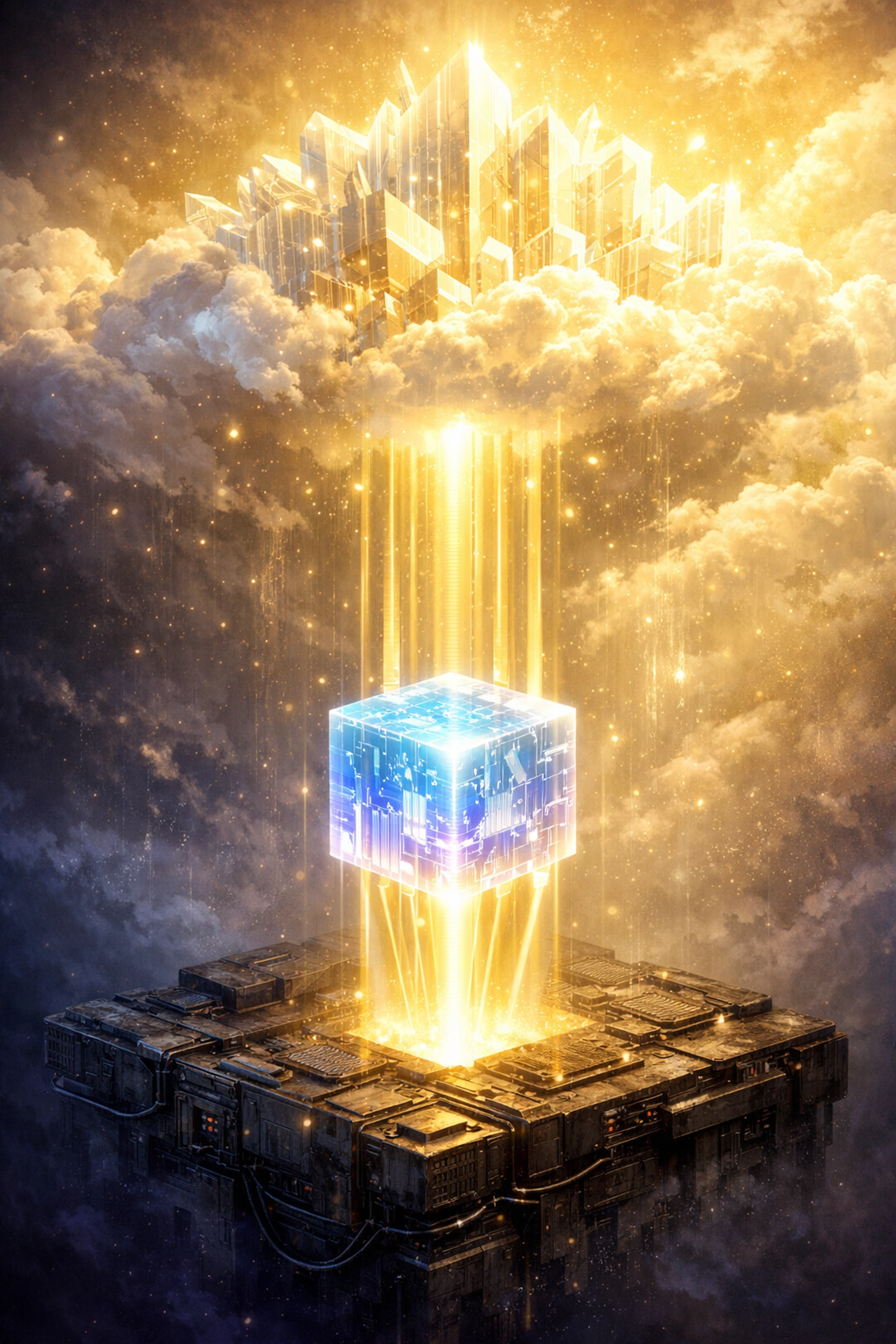 Visual representation of a seamless website migration to secure cloud hosting infrastructure.