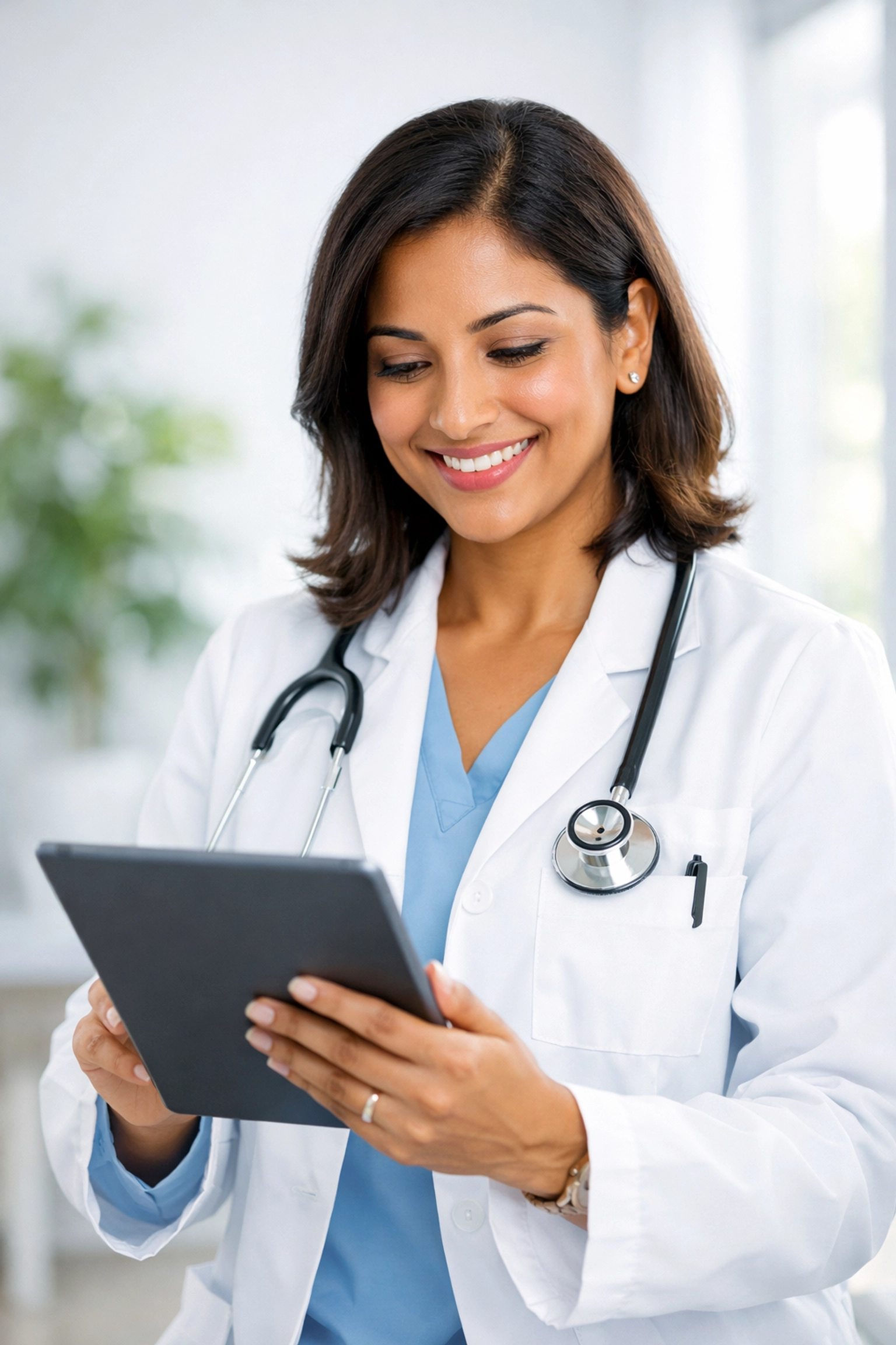 Online weight loss doctor reviewing a personalized semaglutide treatment plan.