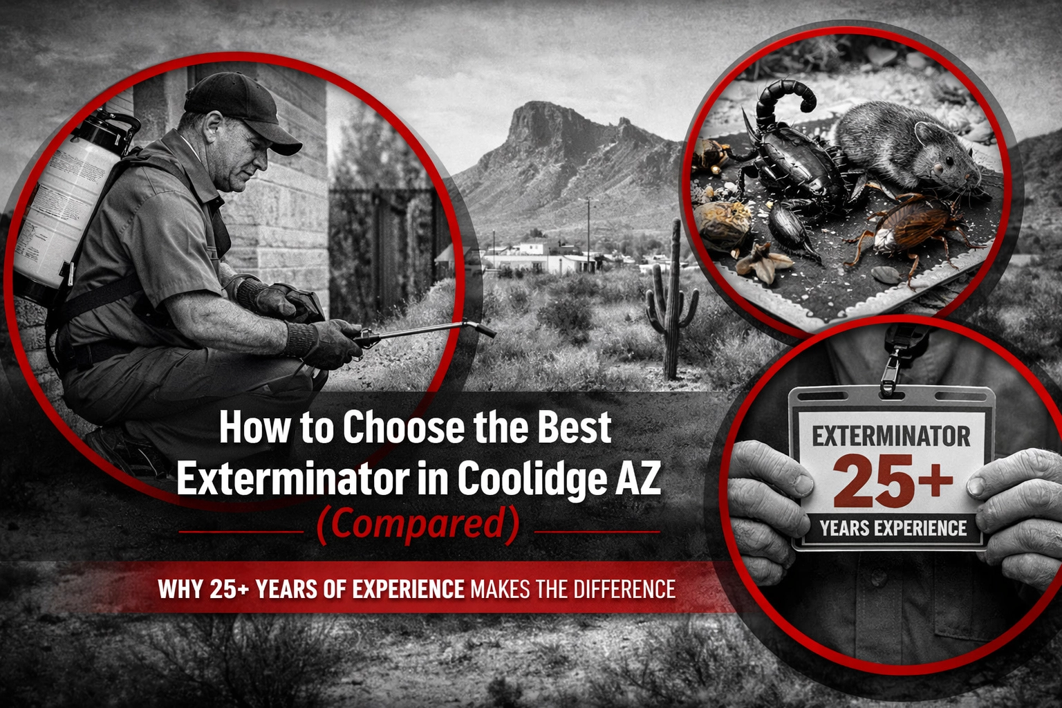[HERO] How to Choose the Best Exterminator in Coolidge AZ (Compared): Why 25+ Years of Experience Makes the Difference