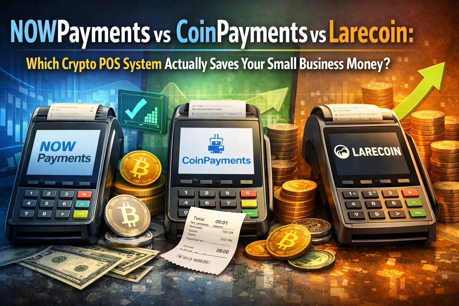 [HERO] NOWPayments vs CoinPayments vs Larecoin: Which Crypto POS System Actually Saves Your Small Business Money?