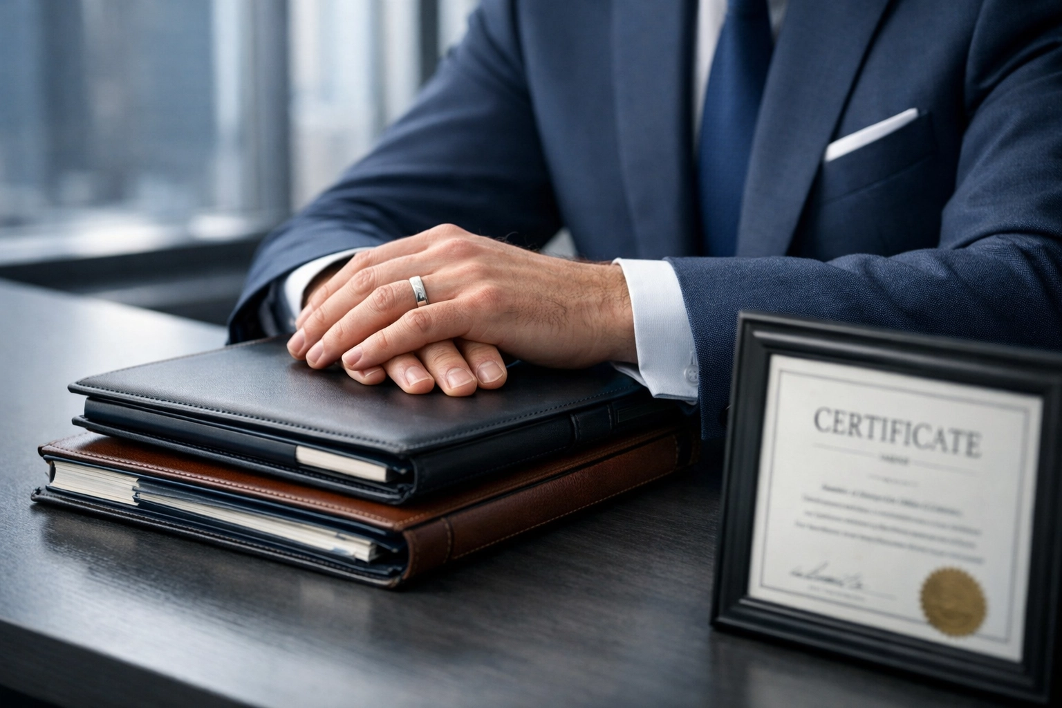 Certified Business Intermediary reviewing financial records for a professional business sale in NC.