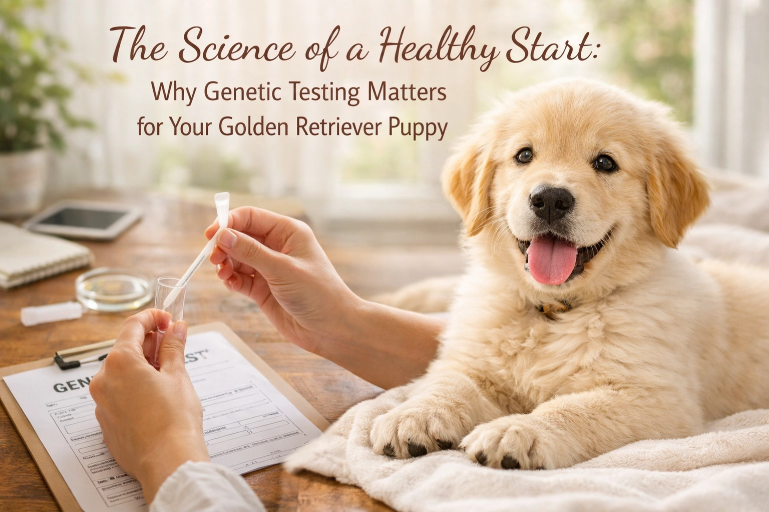 [HERO] The Science of a Healthy Start: Why Genetic Testing Matters for Your Golden Retriever Puppy